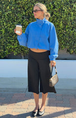Enya Cobalt Blue Funnel Neck Sports Jacket