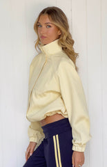 Enya Yellow Funnel Neck Sports Jacket