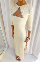 Morena Yellow Two Piece Maxi Dress