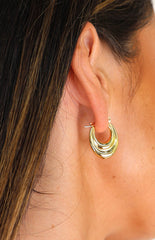 Narah Gold Hoop Earrings