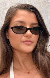 Otra Eyewear Hazel Black Cateye Sunglasses