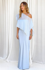 Chelsea Blue Sheer Chiffon Cape