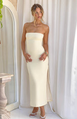 Morena Yellow Two Piece Maxi Dress
