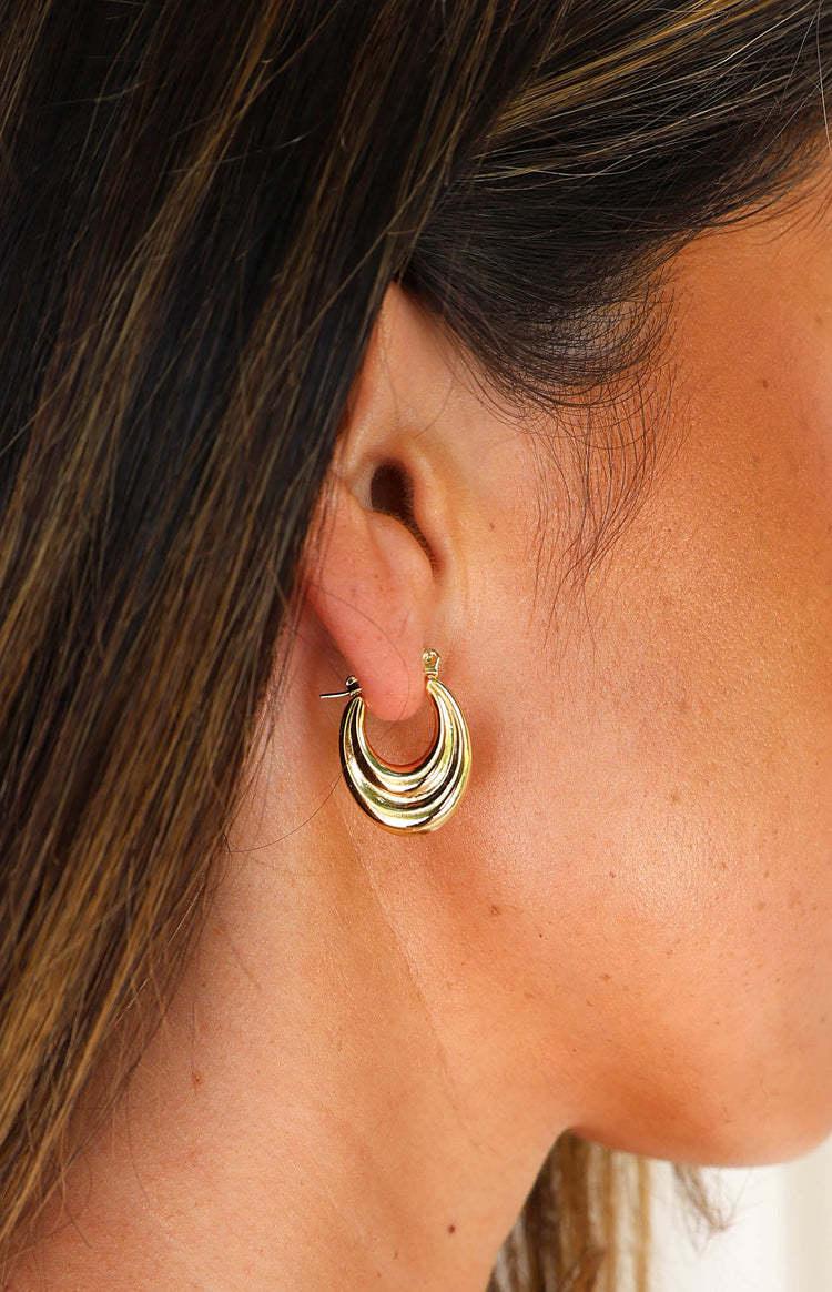Narah Gold Hoop Earrings